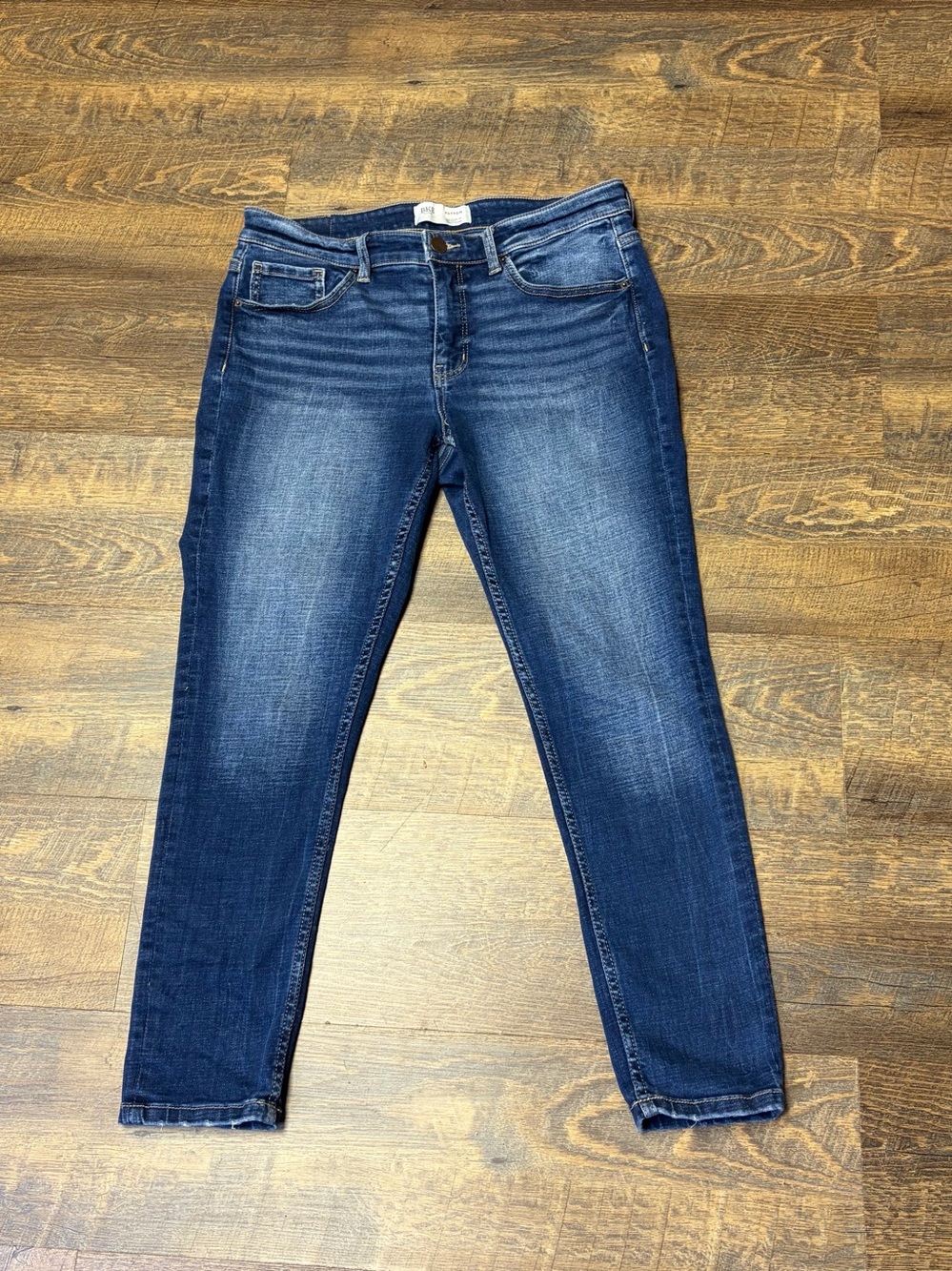 Buckle BKE Payton Mid-Rise Ankle Skinny Jean Womens 30x27(26) Blue Denim Stretch